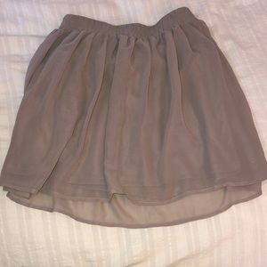 Forever21 Mocha Sheer Skirt